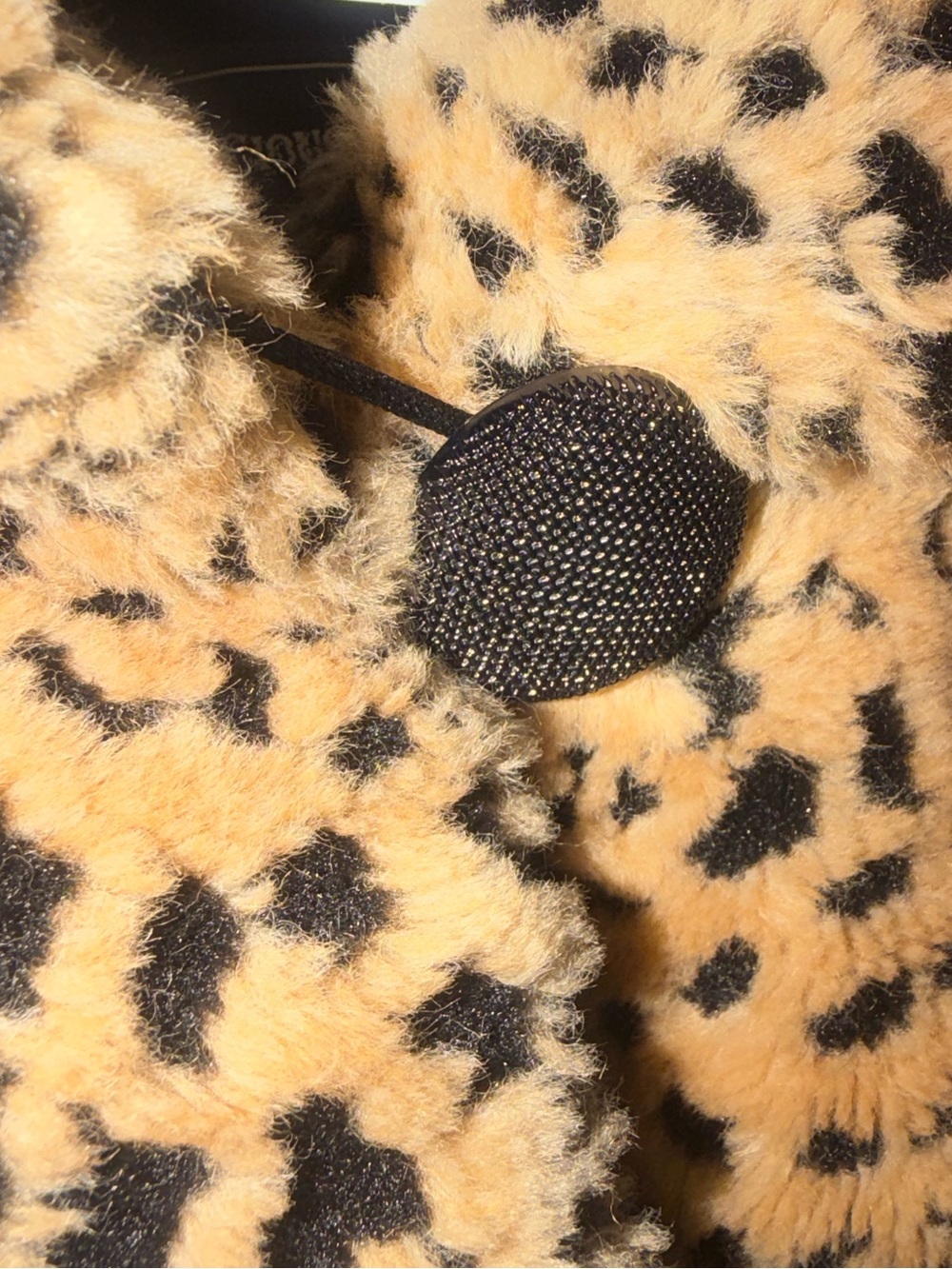 Vintage Mid-Length Leopard-Print Faux Fur Coat - by Furrocious - Picture 6 of 7